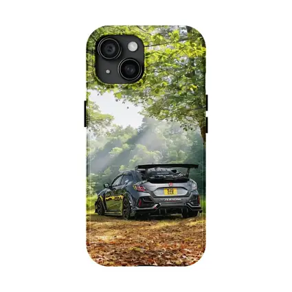 Honda Civic Type R Forest Road Scene
