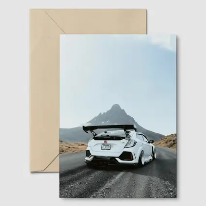 Honda Civic Type R White Mountain Road