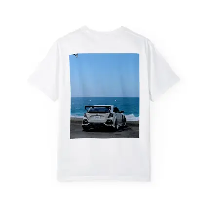 Honda Civic Type R White Ocean Background