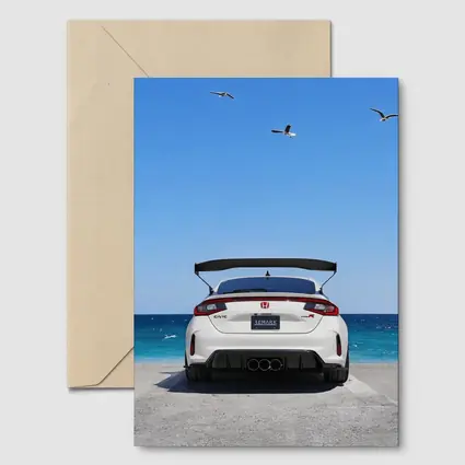 Honda Civic Type R Rear Ocean View