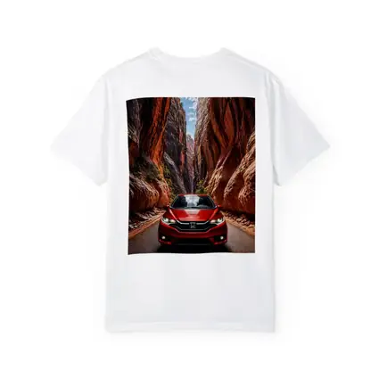 Honda Fit Red Canyon Road Drive