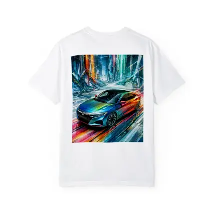 Honda Insight Colorful Abstract Futuristic City Art