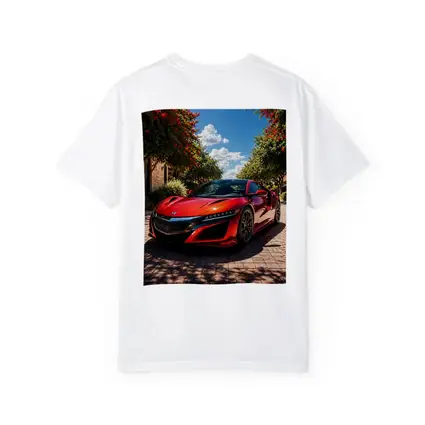 Honda NSX Red Sports Car Sunny Driveway