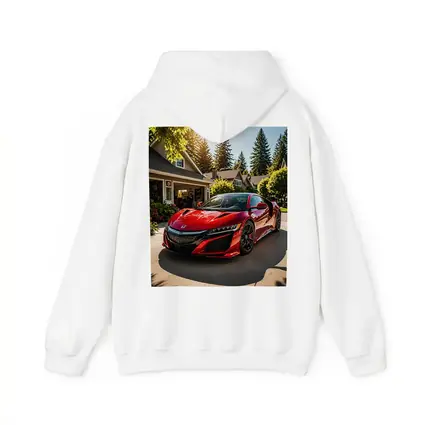Honda NSX Red Supercar Suburban Driveway