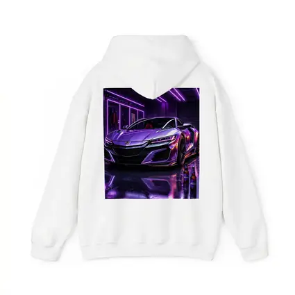 Honda NSX Purple Neon Garage Night