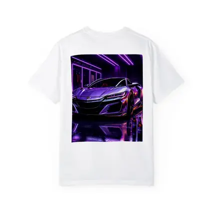 Honda NSX Purple Neon Garage Night
