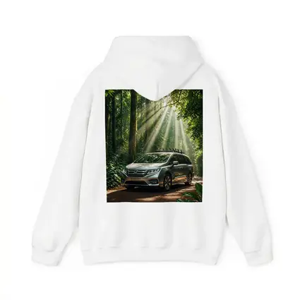 Honda Odyssey Minivan Parked In Forest