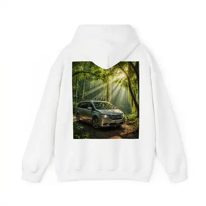Honda Odyssey Minivan Parked In Forest