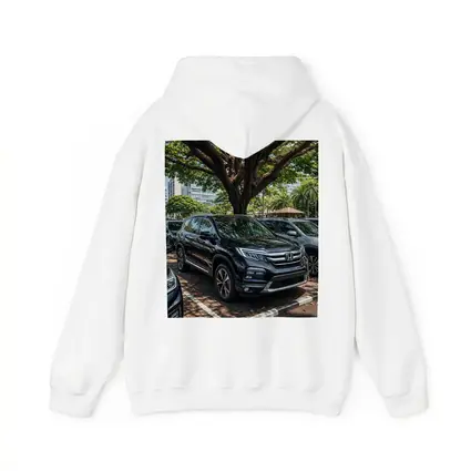Honda Pilot Black SUV Urban Parking Scene
