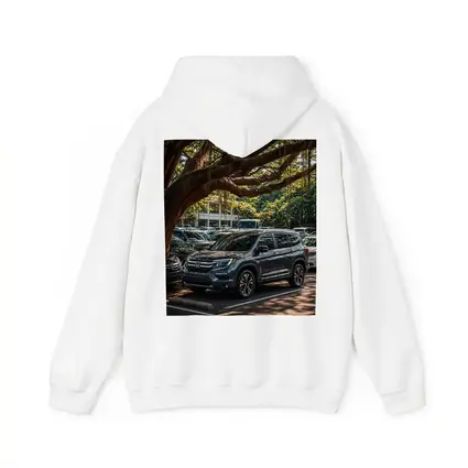 Honda Pilot SUV Parked Under Tropical Trees