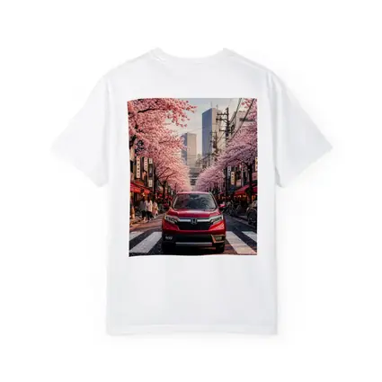 Honda Ridgeline Red Truck Tokyo Cherry Blossoms