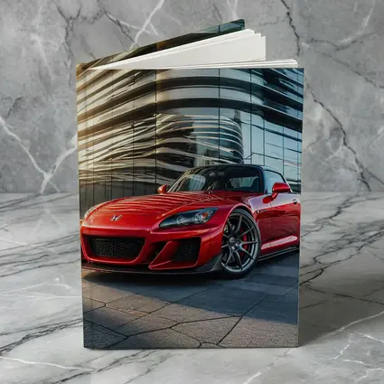 Honda S2000 Red Sports Car Urban Building