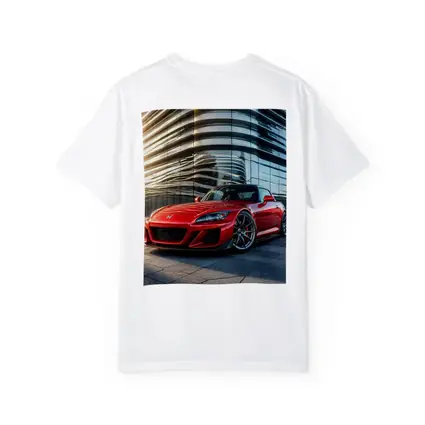 Honda S2000 Red Sports Car Urban Building