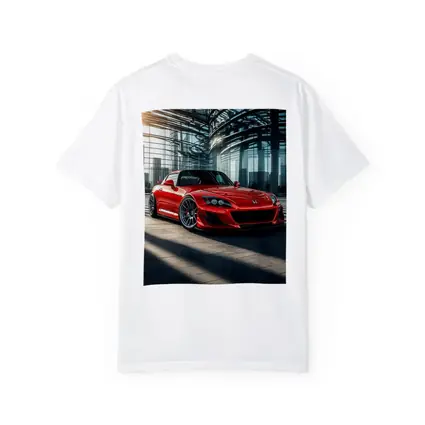 Honda S2000 Red Sports Car Glass Building