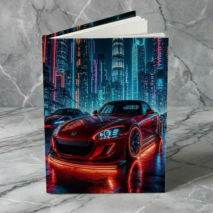 Honda S2000 Red Neon City Night