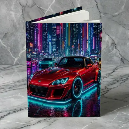 Honda S2000 Red Neon City Night