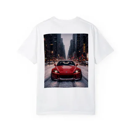 Honda S2000 Red Sports Car Snowy City