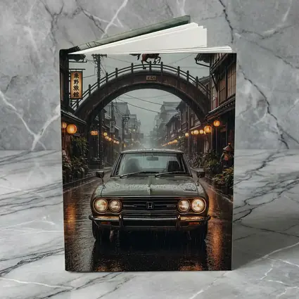 Honda Classic Car Rainy Japanese Street