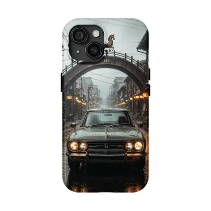 Honda Classic Car Rainy Japanese Street