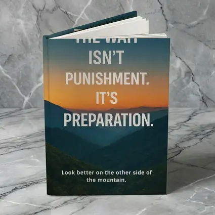 The Wait Is Preparation Mountain Sunset Quote