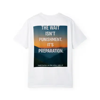 The Wait Is Preparation Mountain Sunset Quote
