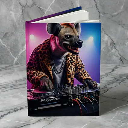 Hyena DJ Leopard Jacket Neon Club Night