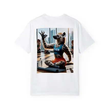 Hyena Doing Yoga In City Studio
