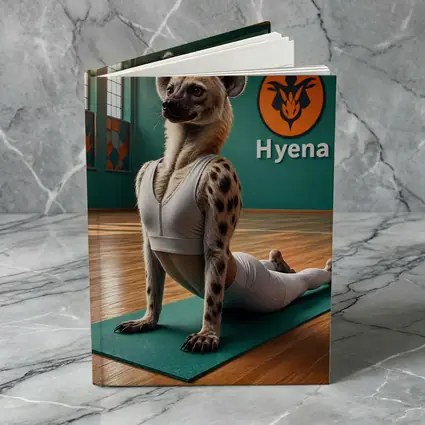Hyena Doing Yoga Pose In Gym
