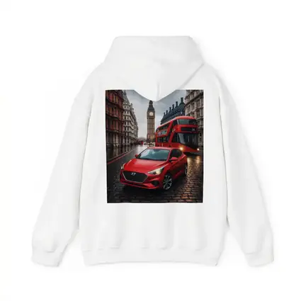 Hyundai Accent Red Car London Streets