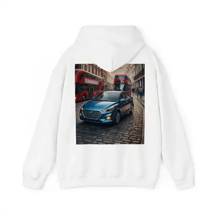 Hyundai Accent Blue Car London Street