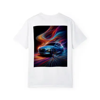Hyundai Kona Neon Abstract Speed Art