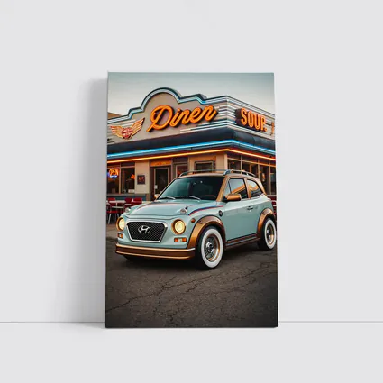 Hyundai Kona Retro Style Classic Diner