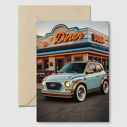Hyundai Kona Retro Style Classic Diner