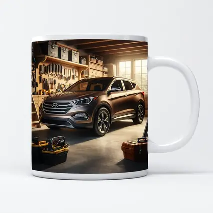 Hyundai Santa Fe SUV In Garage