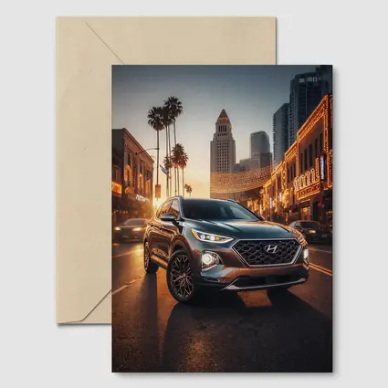 Hyundai Santa Fe Los Angeles City Night