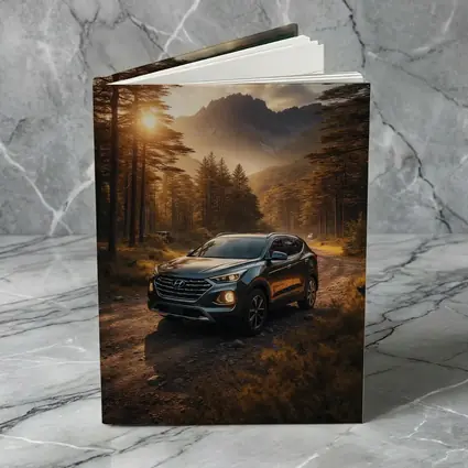 Hyundai Santa Fe Forest Mountain Sunset Drive
