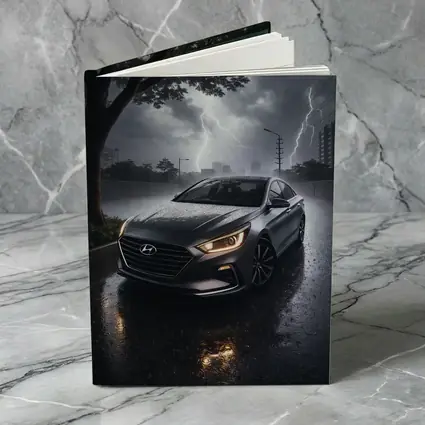 Hyundai Sonata In Dramatic Thunderstorm Rain