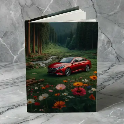 Hyundai Sonata Red Sedan Forest Valley