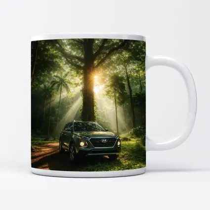 Hyundai Venue SUV Forest Sunlight Scene