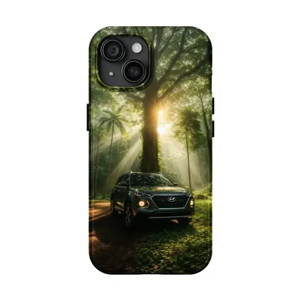 Hyundai Venue SUV Forest Sunlight Scene