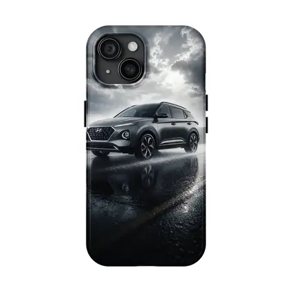 Hyundai Venue SUV Rainy Dark Road
