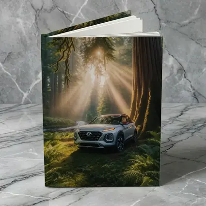 Hyundai Venue SUV in Sunlit Forest