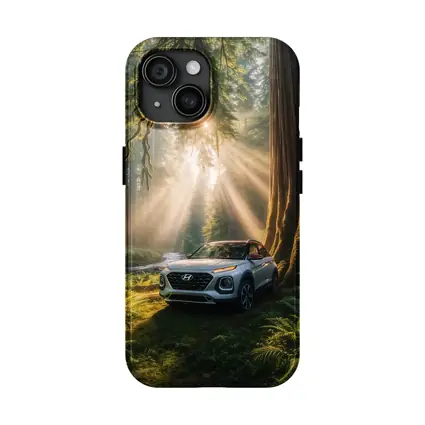 Hyundai Venue SUV in Sunlit Forest