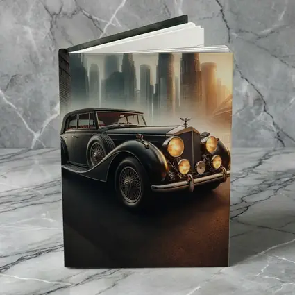 Bentley Classic Car Dark City Skyline