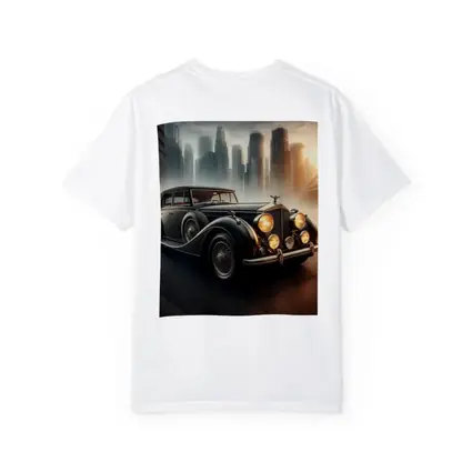 Bentley Classic Car Dark City Skyline