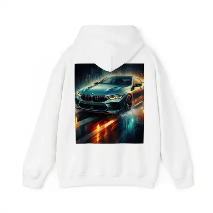 BMW M8 Rainy Night Digital Art