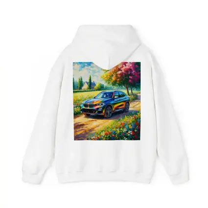 BMW X3 Impressionist Oil Painting Countryside