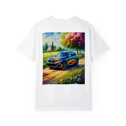 BMW X3 Impressionist Oil Painting Countryside