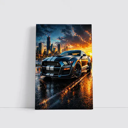 Ford Mustang Shelby GT500 City Sunset