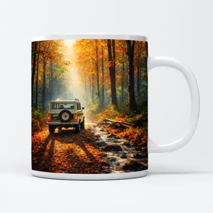 Jeep Wagoneer Autumn Forest Trail Drive